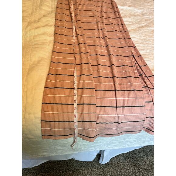 🌟3 for $35🌟A New Day Blush Pink Cotton Tank Maxi Dress, Black Striped Size S - Picture 4 of 6